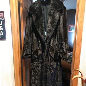 Vintage brown/black full length Mink coat